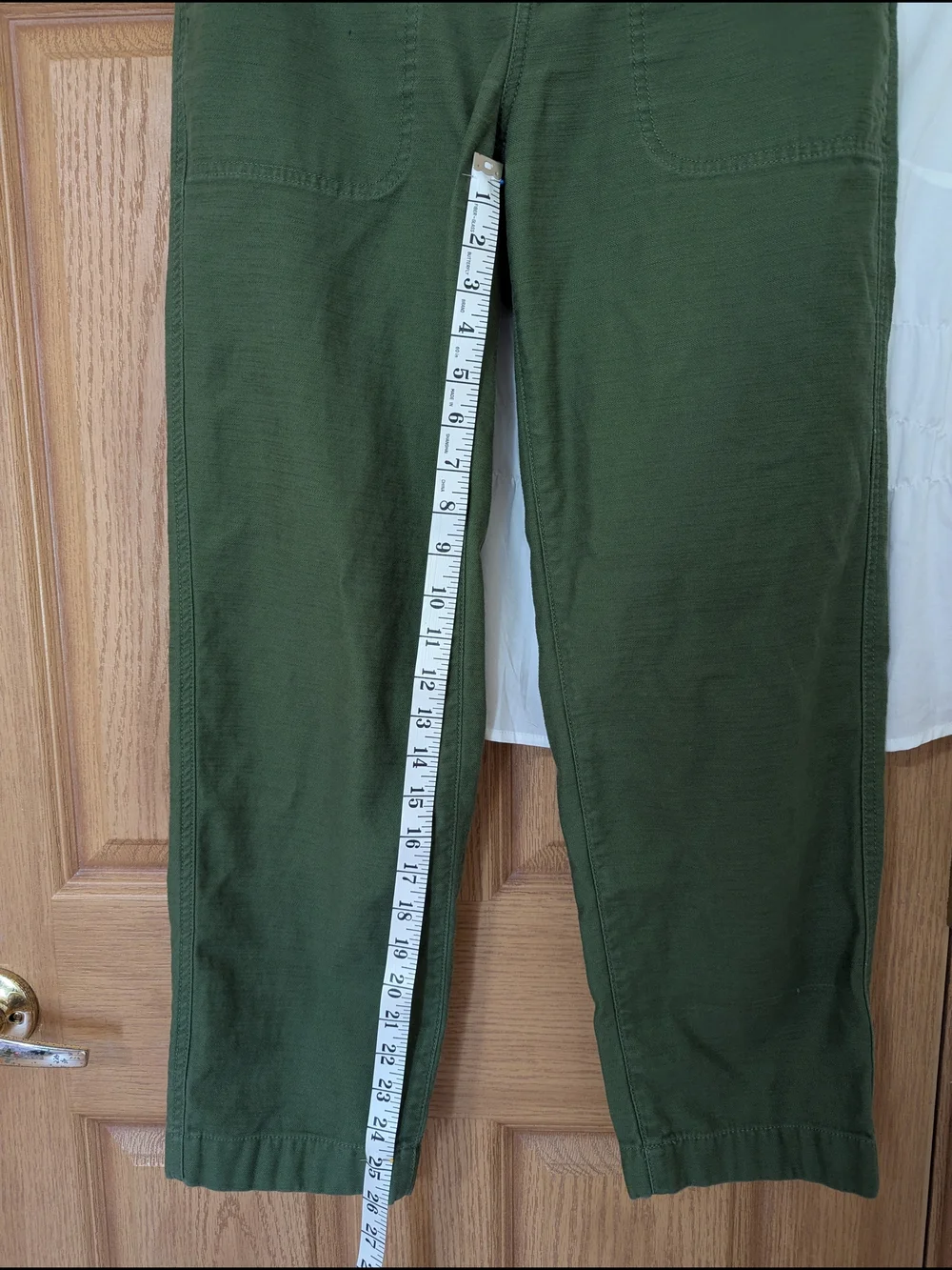 J. Crew Olive Green Straight-Leg Chinos